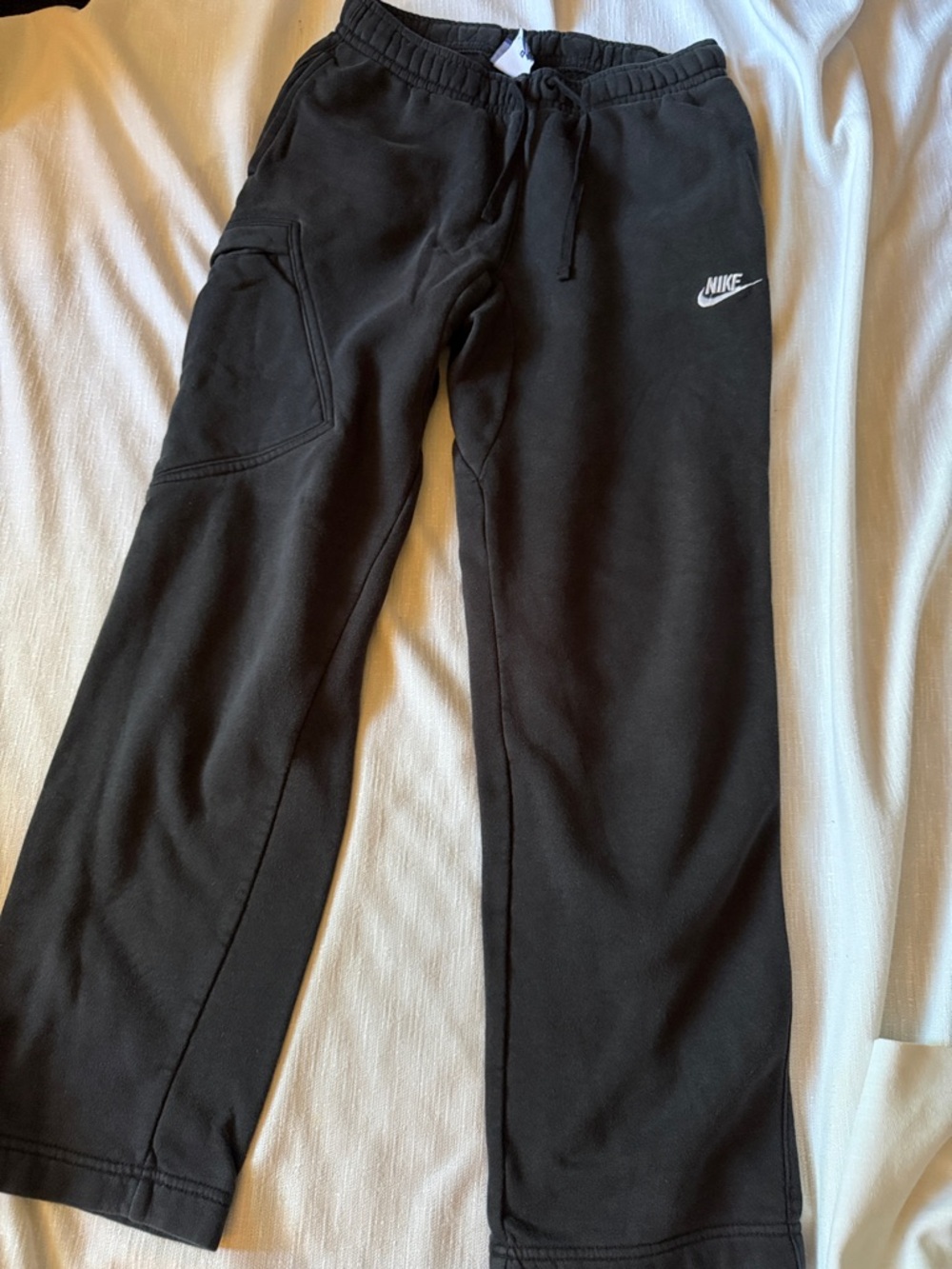 Nike Black Women's Joggers with Side Pocket and Drawstring